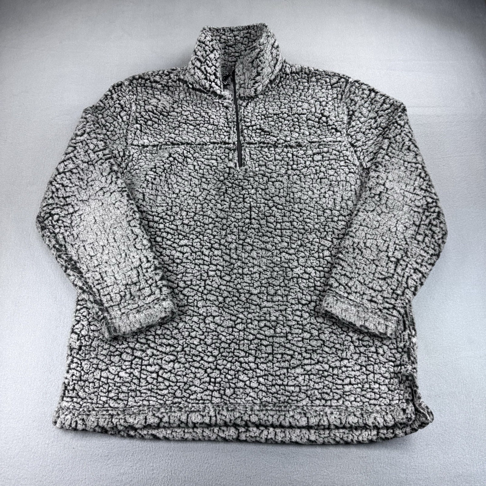 Boxercraft Girl's White & Black Long Sleeve Sherpa Jacket Size Medium